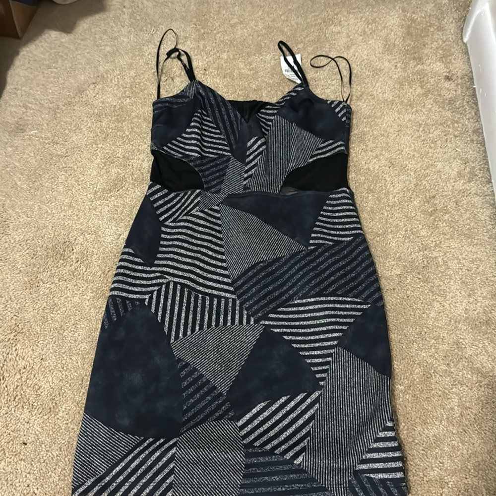 Mini dress with side cutouts